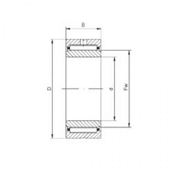 40 mm x 62 mm x 30 mm  ISO NA5908 محامل إبرة الأسطوانة #1 image