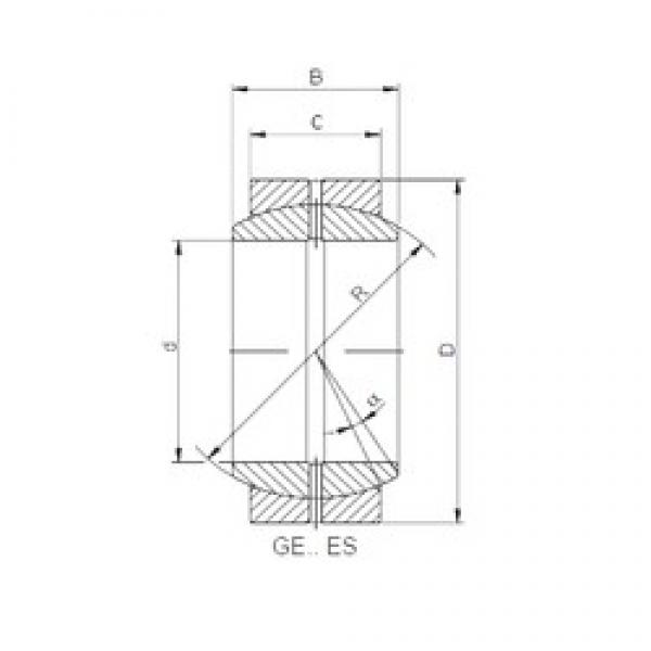 20 mm x 35 mm x 16 mm  ISO GE20DO محامل عادي #1 image