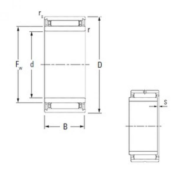 6 mm x 16 mm x 16 mm  KOYO NKJ6/16 محامل إبرة الأسطوانة #1 image