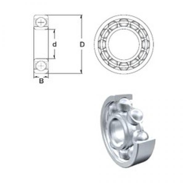 12 mm x 32 mm x 10 mm  ZEN 6201 الكرات الأخدود العميق #1 image