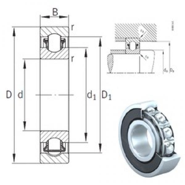 8 mm x 22 mm x 7 mm  INA BXRE08-2RSR محامل إبرة الأسطوانة #1 image