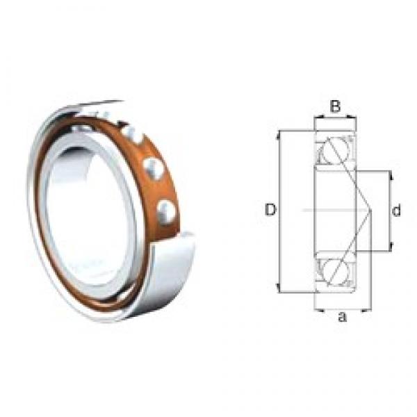 30 mm x 62 mm x 16 mm  ZEN 7206B الاتصال الكرات الزاوي #2 image