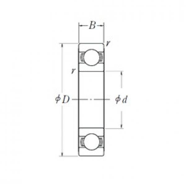 10 mm x 30 mm x 9 mm  NSK 6200L11ZZ الكرات الأخدود العميق #1 image