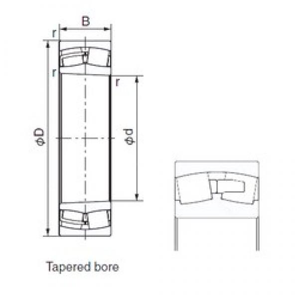 320 mm x 580 mm x 208 mm  NACHI 23264EK محامل أسطوانية #1 image