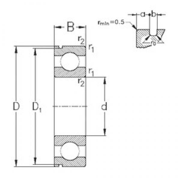 30 mm x 62 mm x 16 mm  NKE 6206-N الكرات الأخدود العميق #1 image