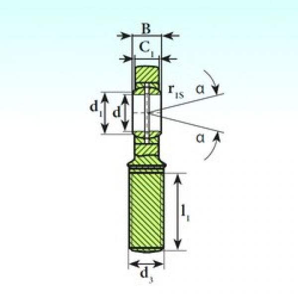 40 mm x 62 mm x 28 mm  ISB SA 40 ES 2RS محامل عادي #1 image