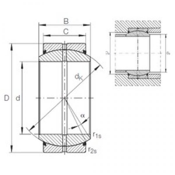 25 mm x 42 mm x 20 mm  INA GE 25 DO-2RS محامل عادي #1 image