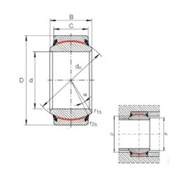 80 mm x 120 mm x 55 mm  INA GE 80 UK-2RS محامل عادي #1 image