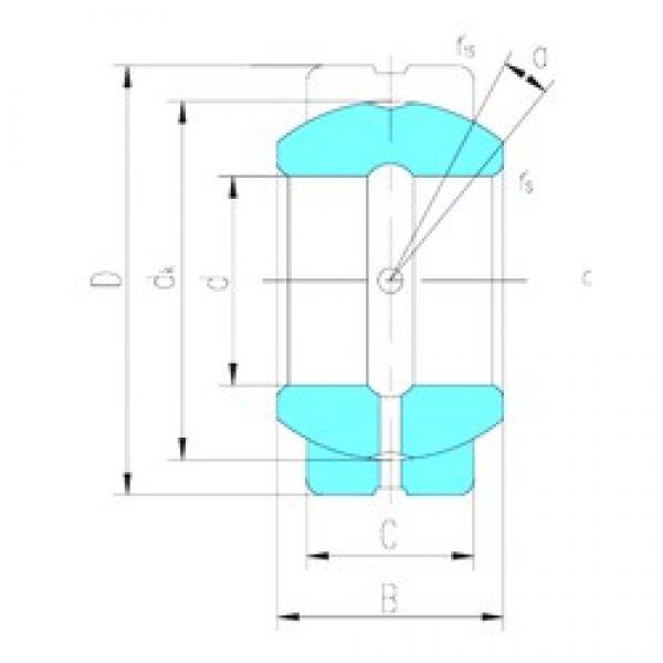 190,5 mm x 285,75 mm x 142,875 mm  LS GEZ190ES-2RS محامل عادي #1 image