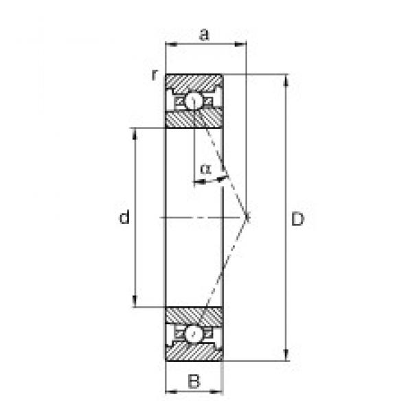 55 mm x 90 mm x 18 mm  FAG HS7011-E-T-P4S الاتصال الكرات الزاوي #2 image