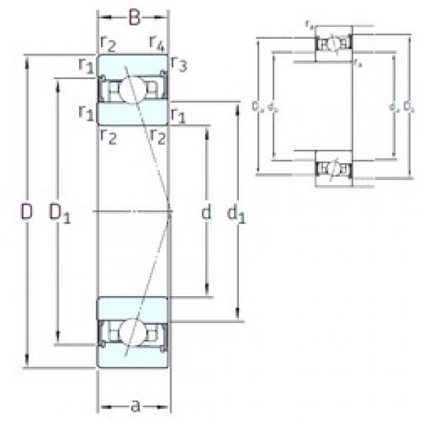 50 mm x 80 mm x 16 mm  SNFA HX50 /S 7CE3 الاتصال الكرات الزاوي #2 image