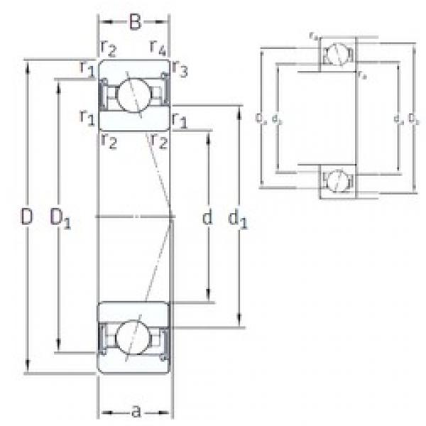 55 mm x 90 mm x 18 mm  SNFA VEX 55 /S 7CE1 الاتصال الكرات الزاوي #2 image