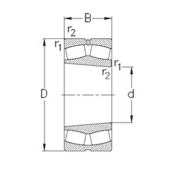 120 mm x 180 mm x 60 mm  NKE 24024CE-K30-W33 محامل كروية #1 image