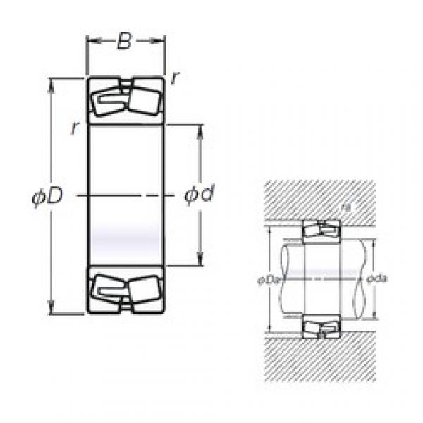 130 mm x 280 mm x 93 mm  NSK TL22326CAE4 محامل كروية #1 image