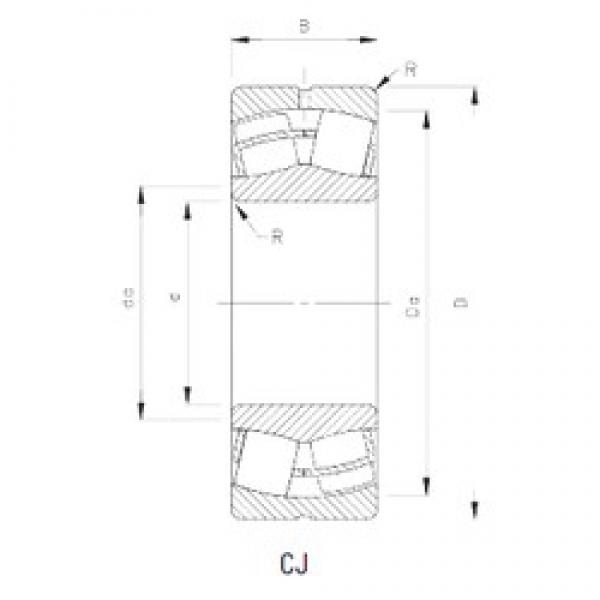 120 mm x 180 mm x 60 mm  Timken 24024CJ محامل كروية #1 image