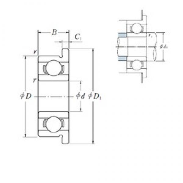 7 mm x 19 mm x 6 mm  ISO F607 الكرات الأخدود العميق #1 image