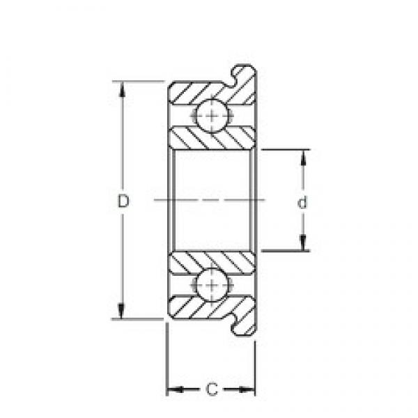 2,5 mm x 6 mm x 1,8 mm  ZEN F682X الكرات الأخدود العميق #1 image