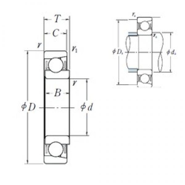 5 mm x 16 mm x 5 mm  NSK E 5 الكرات الأخدود العميق #1 image