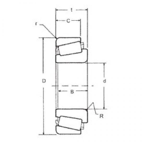 107,95 mm x 168,275 mm x 36,512 mm  FBJ 56425/56662 تناقص الأسطوانة المحامل #1 image