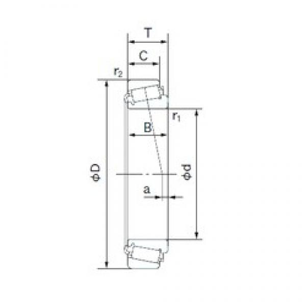 100 mm x 180 mm x 46 mm  NACHI E32220J تناقص الأسطوانة المحامل #1 image