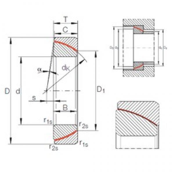 35 mm x 62 mm x 17 mm  INA GE 35 SW محامل عادي #1 image