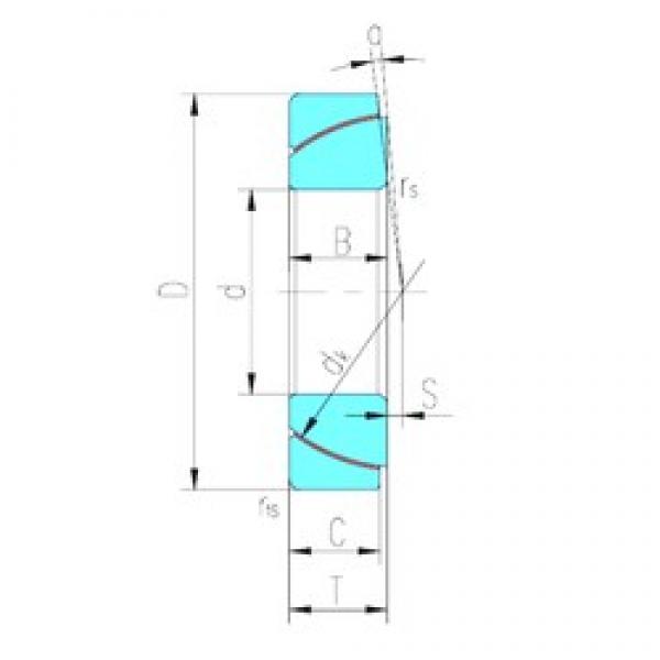 180 mm x 280 mm x 64 mm  LS GAC180T محامل عادي #1 image