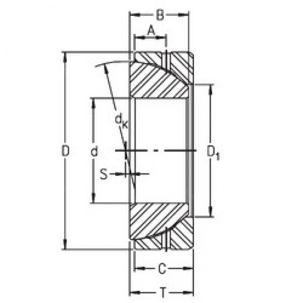 200 mm x 310 mm x 66 mm  Timken GE200SX محامل عادي #1 image