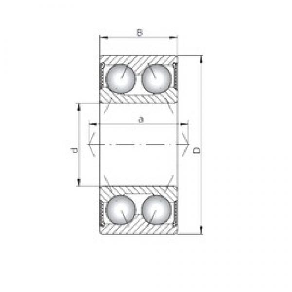 ISO 3904-2RS الاتصال الكرات الزاوي #2 image