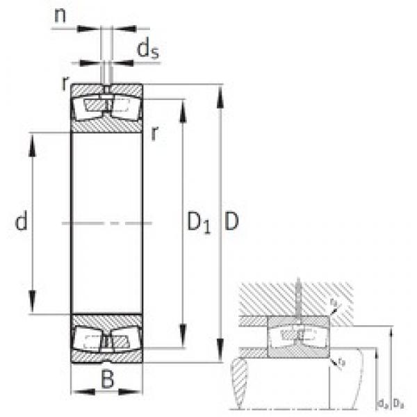 340 mm x 620 mm x 224 mm  FAG 23268-B-MB محامل كروية #1 image