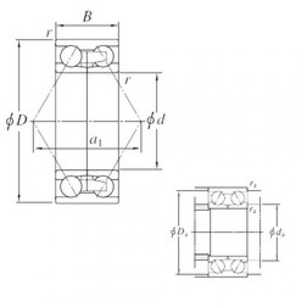 280 mm x 389,5 mm x 92 mm  KOYO 305269-1 الاتصال الكرات الزاوي #2 image