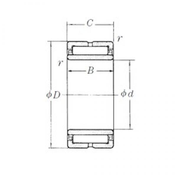 55 mm x 80 mm x 45 mm  NSK NA6911 محامل إبرة الأسطوانة #1 image