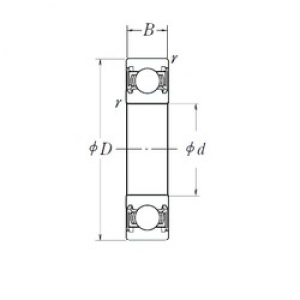 130 mm x 200 mm x 33 mm  NSK 6026DDU الكرات الأخدود العميق #1 image