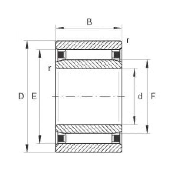 17 mm x 35 mm x 16 mm  INA NAO17X35X16 محامل إبرة الأسطوانة #1 image