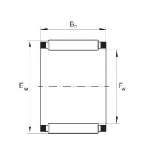 INA K10X14X10-TV محامل إبرة الأسطوانة #1 image