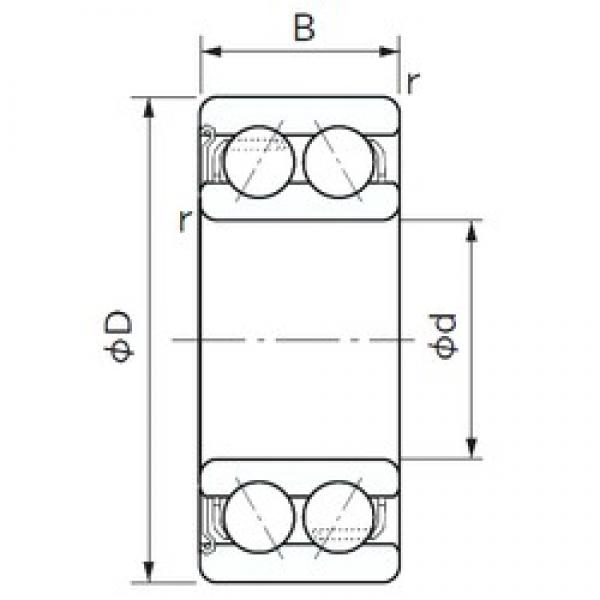 50 mm x 90 mm x 30.2 mm  NACHI 5210Z الاتصال الكرات الزاوي #2 image