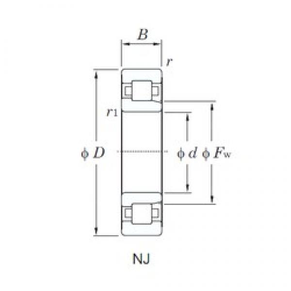 100 mm x 215 mm x 73 mm  KOYO NJ2320R محامل أسطوانية #1 image