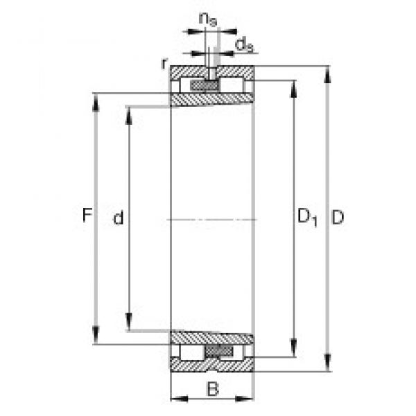 340 mm x 460 mm x 118 mm  FAG NNU4968-S-K-M-SP محامل أسطوانية #1 image