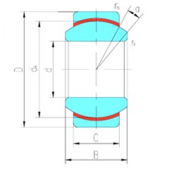 50 mm x 75 mm x 35 mm  LS GE50N محامل عادي #1 image