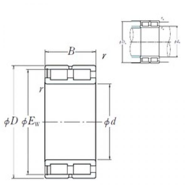 320 mm x 480 mm x 218 mm  NSK NNCF5064V محامل أسطوانية #1 image