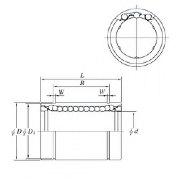 40 mm x 60 mm x 60.5 mm  KOYO SESDM40 المحامل الخطية #1 image