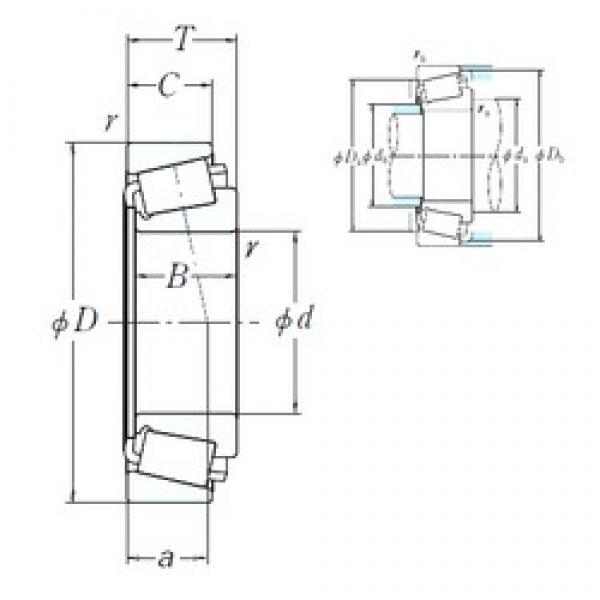 190,5 mm x 368,3 mm x 88,897 mm  NSK EE420751/421450 محامل أسطوانية #1 image