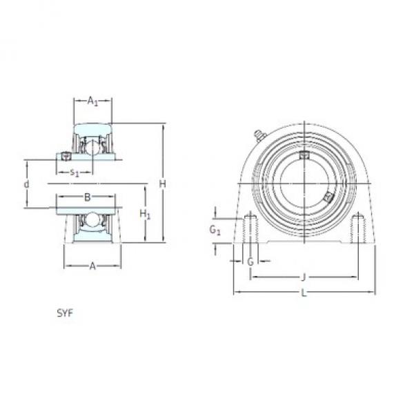 SKF SYF 40 FM تحمل وحدات #1 image