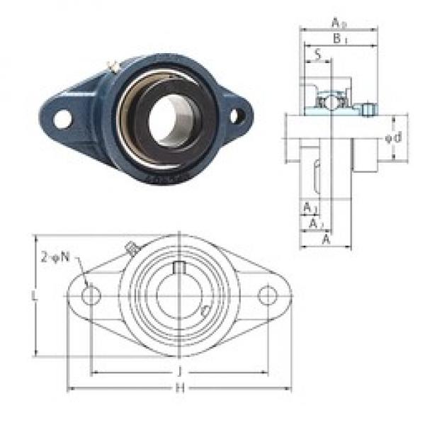 FYH NANFL208-25 تحمل وحدات #1 image