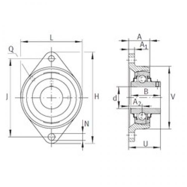 INA RCJTY1-1/2 تحمل وحدات #1 image