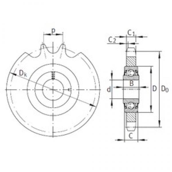 20 mm x 47 mm x 17,7 mm  INA KSR20-L0-16-10-12-16 تحمل وحدات #1 image