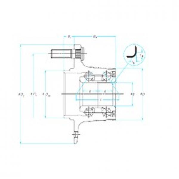 NSK 27BWK04D2a الاتصال الكرات الزاوي #2 image