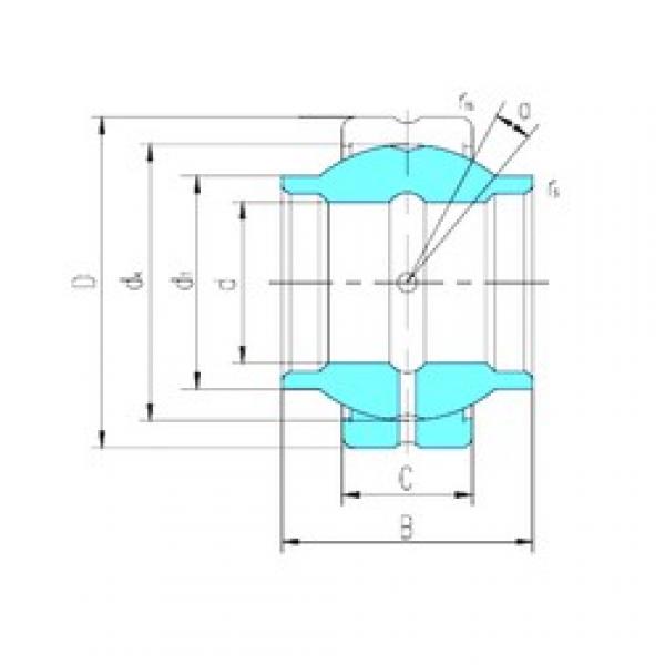 19.05 mm x 31,75 mm x 28,575 mm  LS GEWZ19ES-2RS محامل عادي #1 image