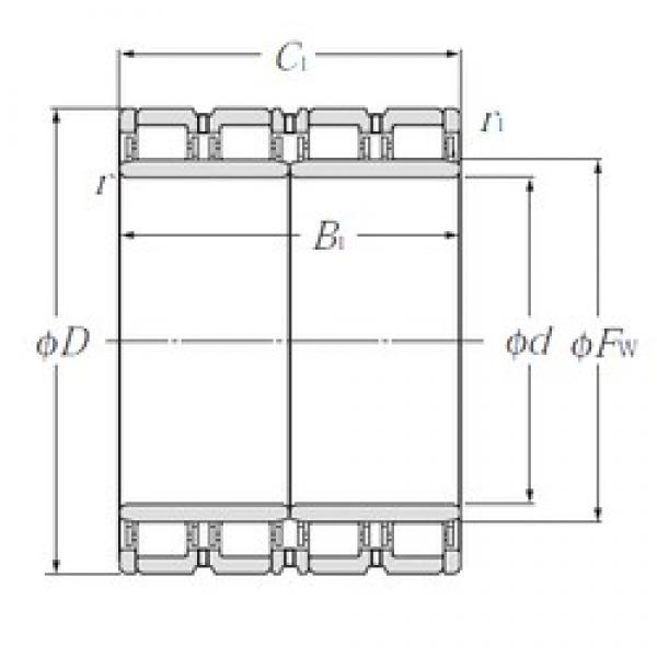 500 mm x 710 mm x 480 mm  NTN E-4R10008 محامل أسطوانية #1 image