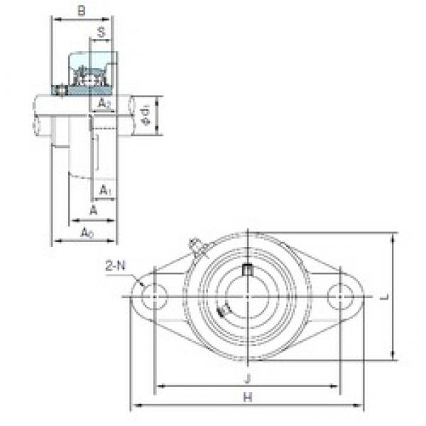 NACHI UCFL214 تحمل وحدات #1 image