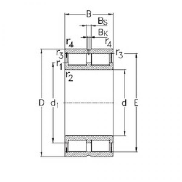 240 mm x 300 mm x 60 mm  NKE NNCL4848-V محامل أسطوانية #1 image